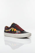 Vans Custom "Pin Collection & tapestry" Low-Top-Burgundy