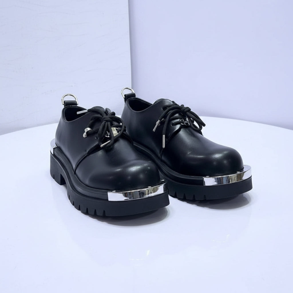 Balenciaga Metal Toe Derby  (Balenciaga Metal Plate)